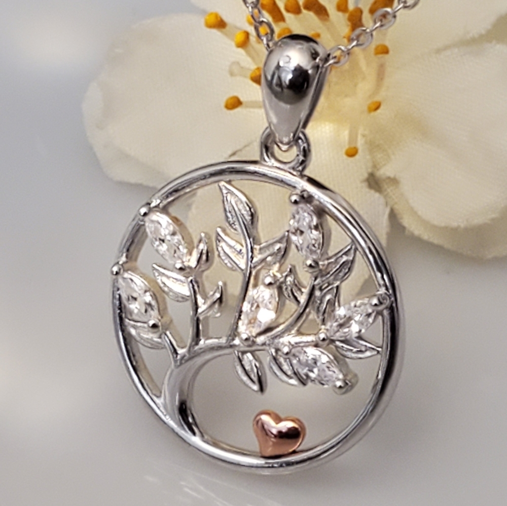 NEW  Tree of Life Necklace Sterling Silver